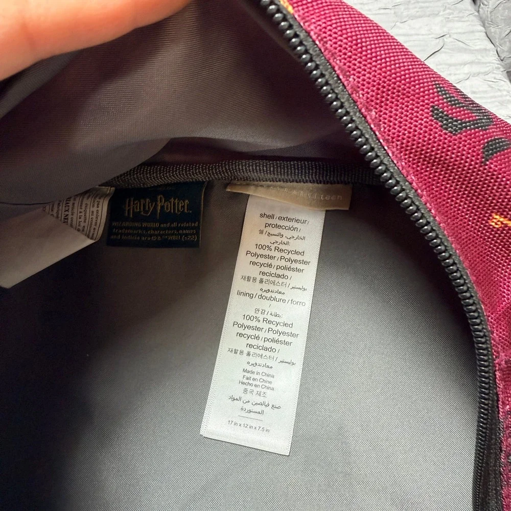 Pottery Barn Teen Harry Potter Backpack Burgundy Padded Laptop Bag Allison